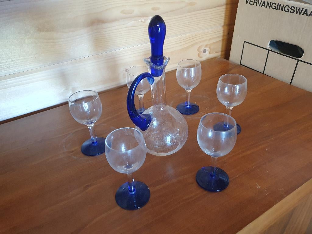 karaf met borrelglazen, Ophalen of Verzenden, Gebruikt, Overige typen