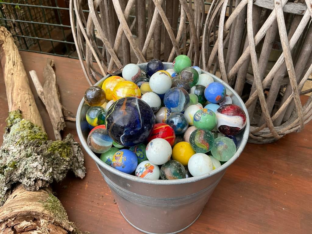 Emmertje vol met knikkers, Ophalen of Verzenden, Gebruikt, Jongen of Meisje