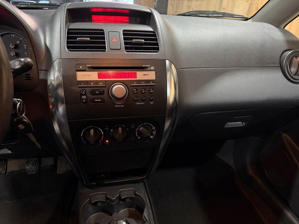 Suzuki SX4 1.6 Shogun 2007 Zwart Airco Trekhaak APK 2027, Auto's, 15 km/l, Gebruikt, 4 cilinders, Origineel Nederlands