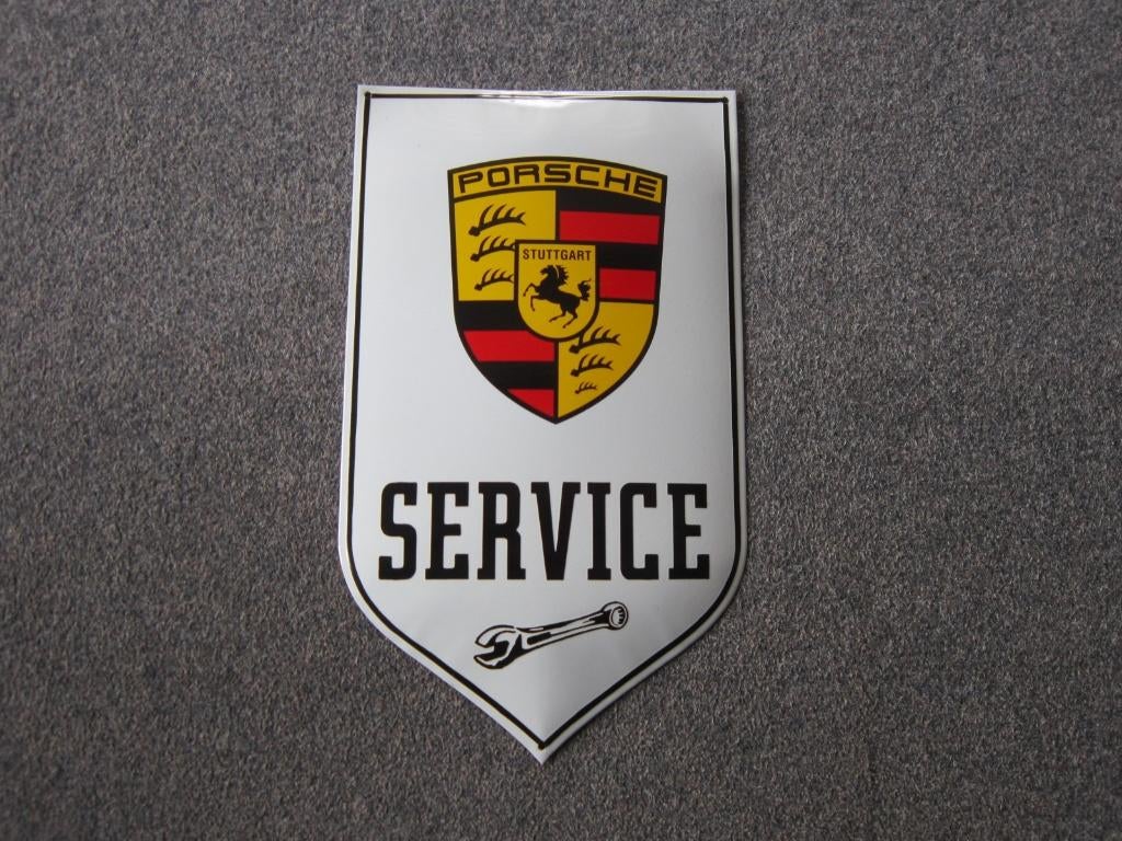 PORSCHE EMAILLE RECLAMEBORD, Verzamelen, Merken en Reclamevoorwerpen, Ophalen, Zo goed als nieuw, Reclamebord