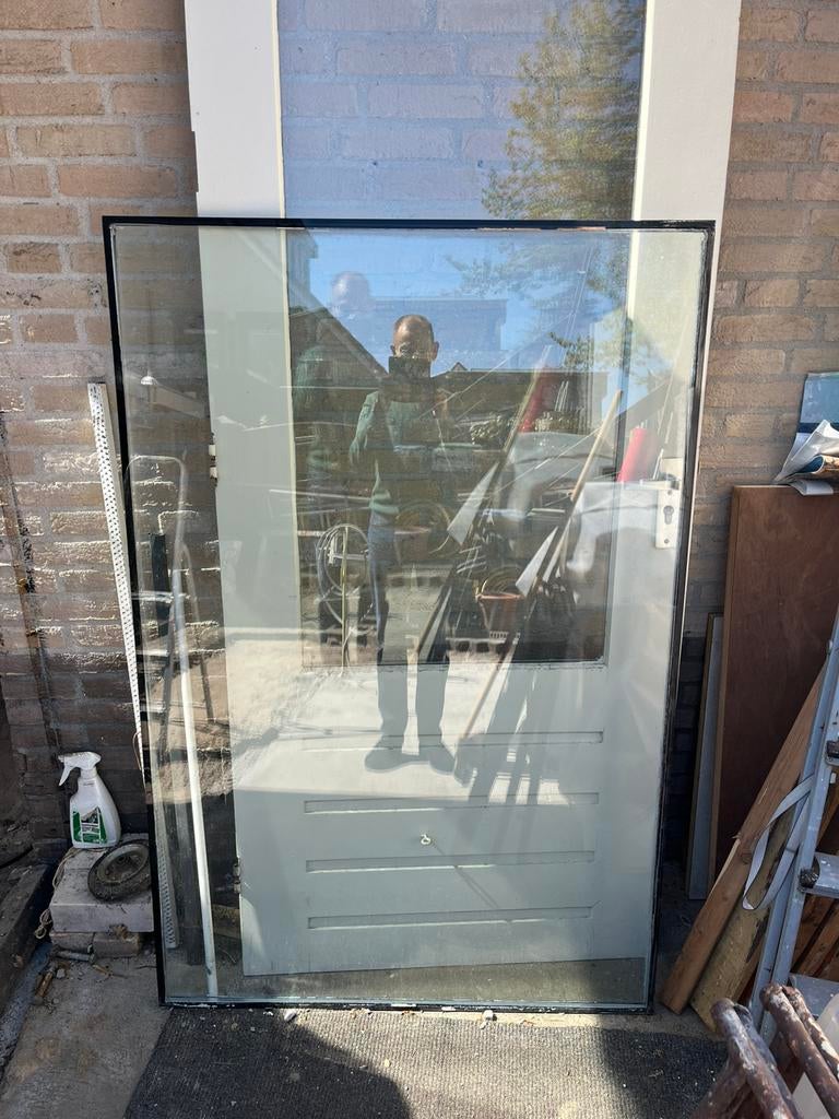 Thermopane raam gratis, Doe-het-zelf en Verbouw, Glas en Ramen, Gevelraam of Ruit, Gebruikt, 80 tot 120 cm, Ophalen of Verzenden