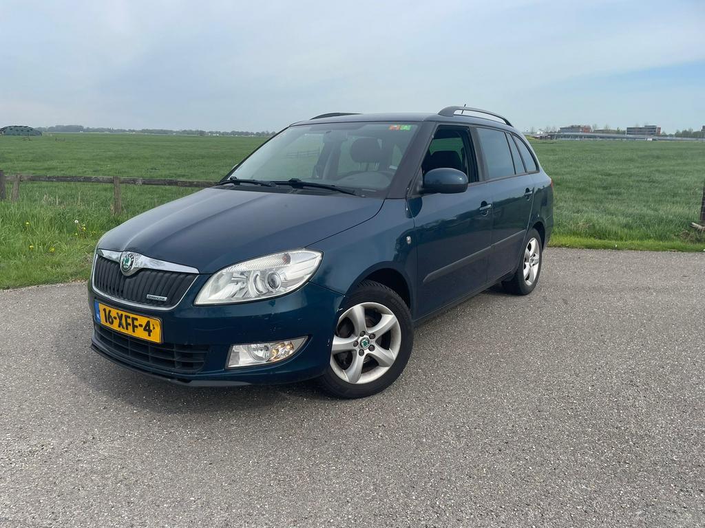 Skoda Fabia 1.2 TDI 55KW Greenline Combi 2012 Blauw, Auto's, Voorwielaandrijving, 1199 cc, Blauw, Origineel Nederlands