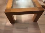 Houten salontafel, Huis en Inrichting, Tafels | Salontafels, Gebruikt, 100 tot 150 cm, Minder dan 50 cm, Rechthoekig