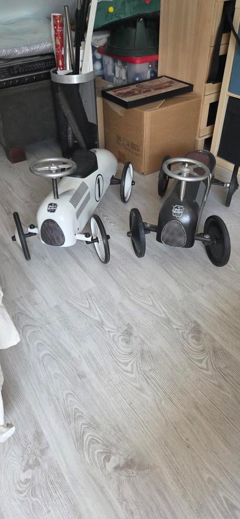 Twee loopauto's van Retro Roller, Ophalen, Gebruikt