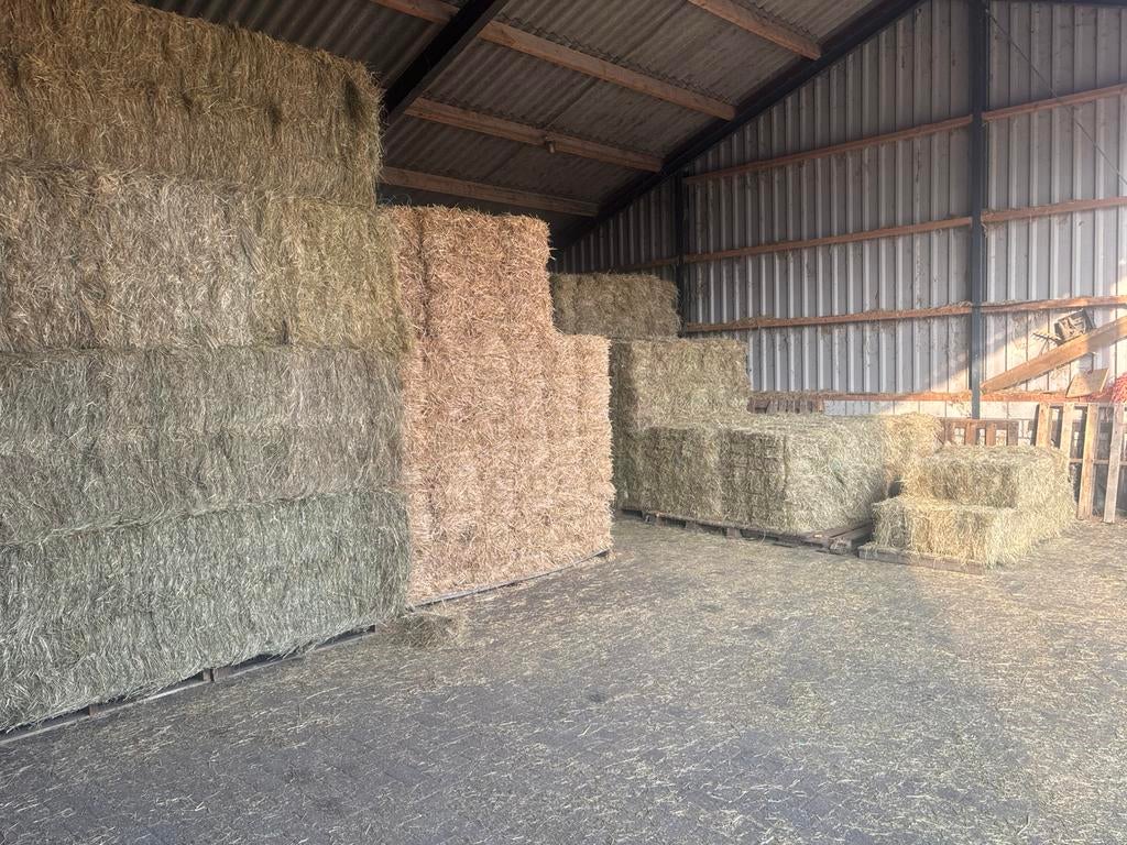 Kleine zware pakken stro, Ophalen of Verzenden, Vee