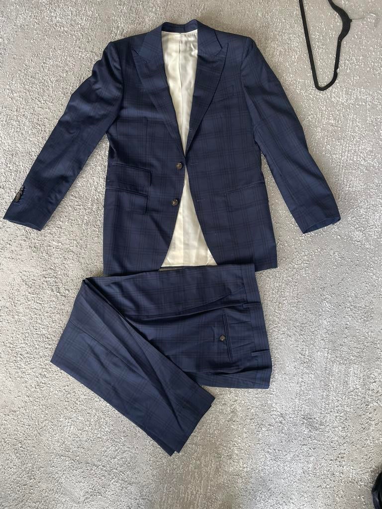 Suitsupply pak, Kleding | Heren, Ophalen of Verzenden, Zo goed als nieuw, Blauw