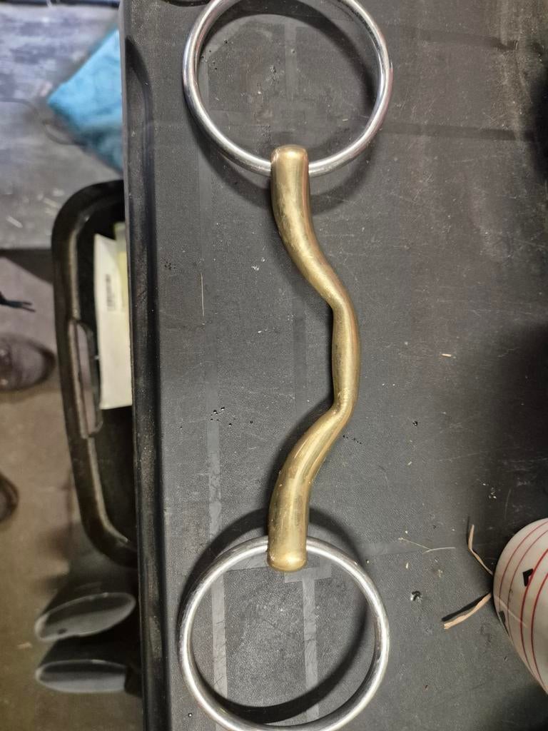 Ongebroken trens met tong boog / scholingsbit, Ophalen of Verzenden, Zo goed als nieuw, Overige soorten