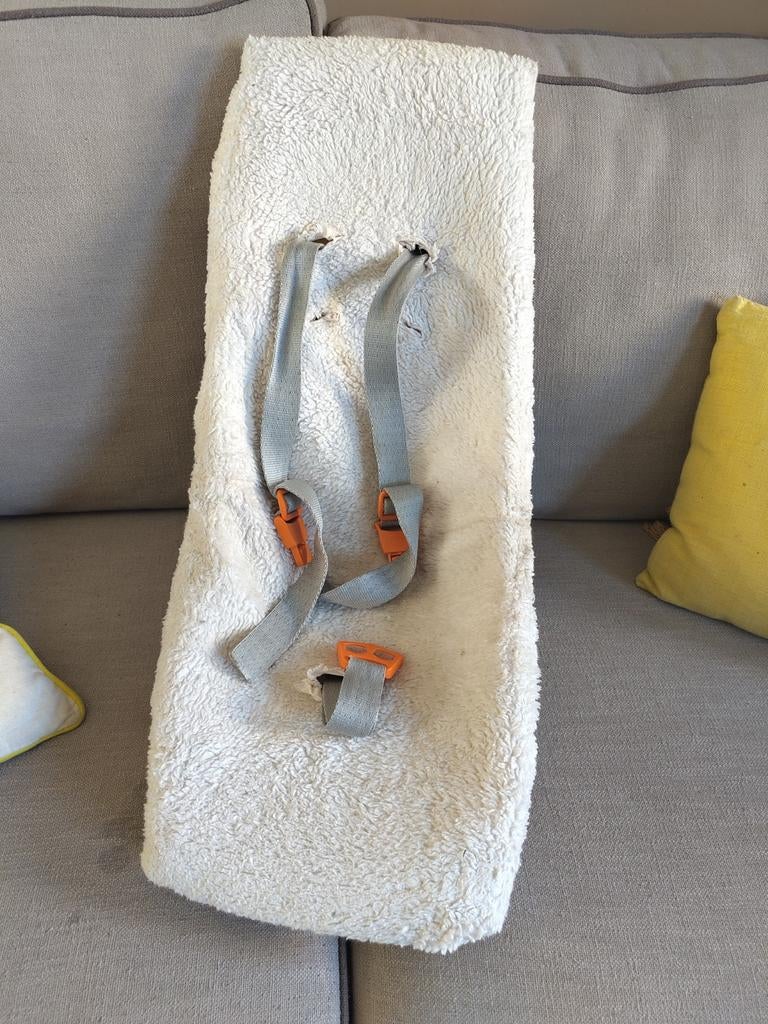 Babyschaal met zachte stof en riempjes, Gebruikt, Overige methoden, Ophalen, 0 t/m 10 kg