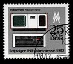 postzegel 2425 DDR Robotron Microcomputer, Postzegels en Munten, Ophalen of Verzenden, DDR, Gestempeld