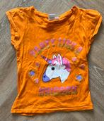 Oranje t shirt maat 104-110, Kinderen en Baby's, Kinderkleding | Maat 104, Ophalen of Verzenden, Zo goed als nieuw, Shirt of Longsleeve