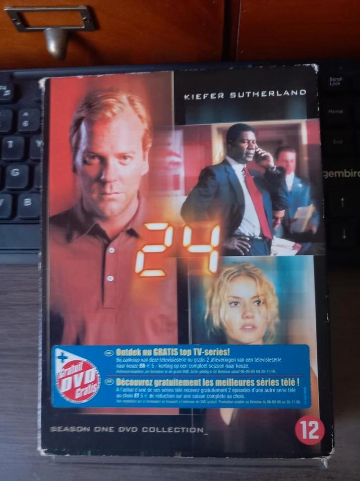 24 Season One DVD Collection - Kiefer Sutherland, Cd's en Dvd's, Dvd's | Drama, Gebruikt, Drama, Boxset, Vanaf 12 jaar, Ophalen of Verzenden
