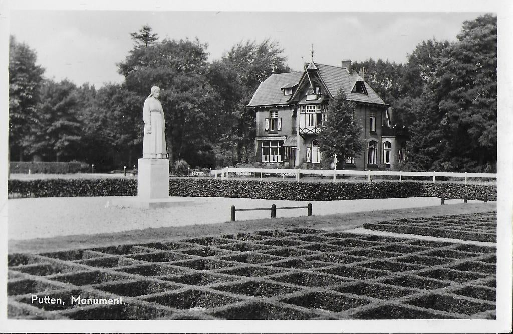Putten monument oude ongelopen ansichtkaart ( 1823 ), Ophalen of Verzenden, 1960 tot 1980, Ongelopen, Gelderland