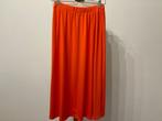 La Salle Luxury Midi Rok | Fel Oranje | NWT | Maat 38, Maat 38/40 (M), La Salle, Nieuw, Oranje