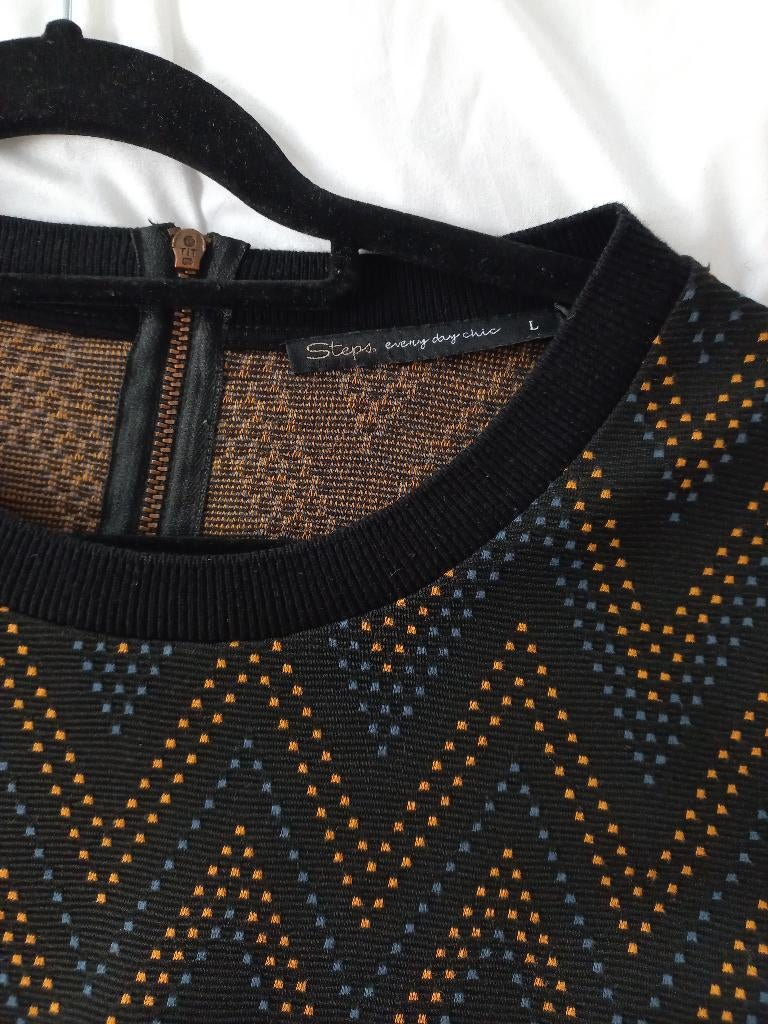 z.g.a.n. Steps jurkje maat L, Kleding | Dames, Jurken, Zwart, Maat 42/44 (L), Ophalen of Verzenden, Zo goed als nieuw