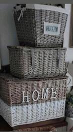 Diverse Rieten / rotan / rattan woonaccessoires, Ophalen, Zo goed als nieuw, Rond, Riet