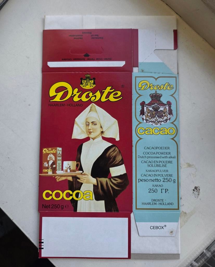Droste Cacao Haarlem nieuwe verpakking, Ophalen of Verzenden