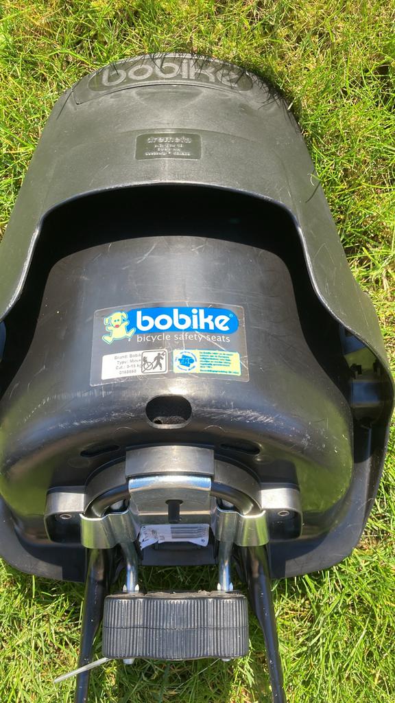 Bobike Fietsstoeltje - Veilig en Comfortabel, Ophalen, Gebruikt, Voetsteuntjes, Voorzitje