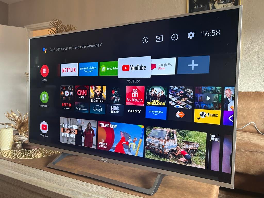 Sony 49 inch Android TV 4K KD-49XE8077, Ophalen, LED, 50 Hz, Zo goed als nieuw