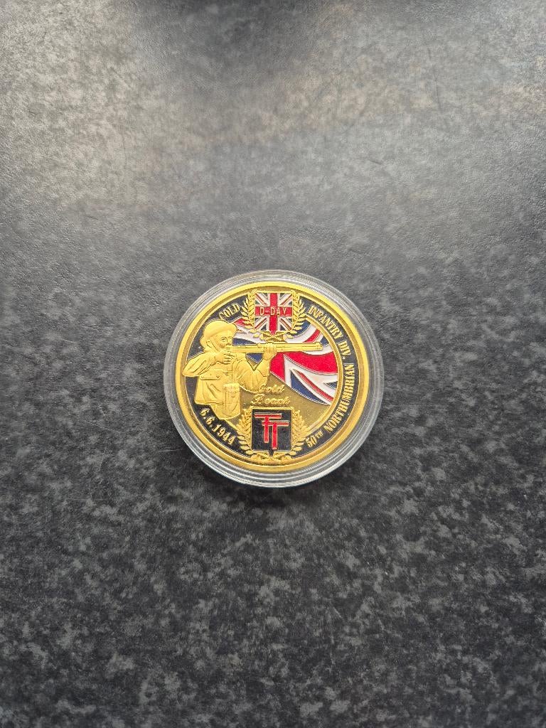 WW2 6.6 1994 D.day 50th Northumbrain soevenier coin / munt., Ophalen of Verzenden, Buitenland, Munten
