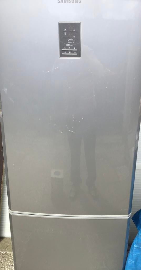 Samsung dubbeldeurs koelkast rl34ecps, Ophalen, Gebruikt, 200 liter of meer, 60 cm of meer