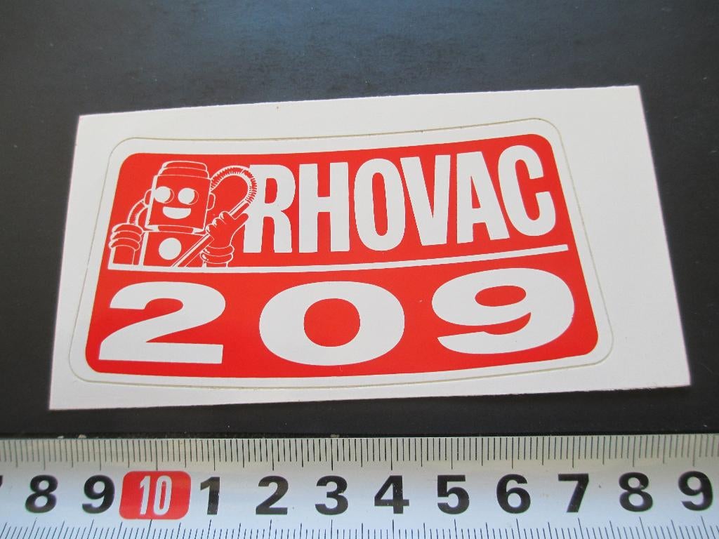 sticker strip robot RHOVAC 209 stofzuiger, Verzamelen, Ophalen, Zo goed als nieuw