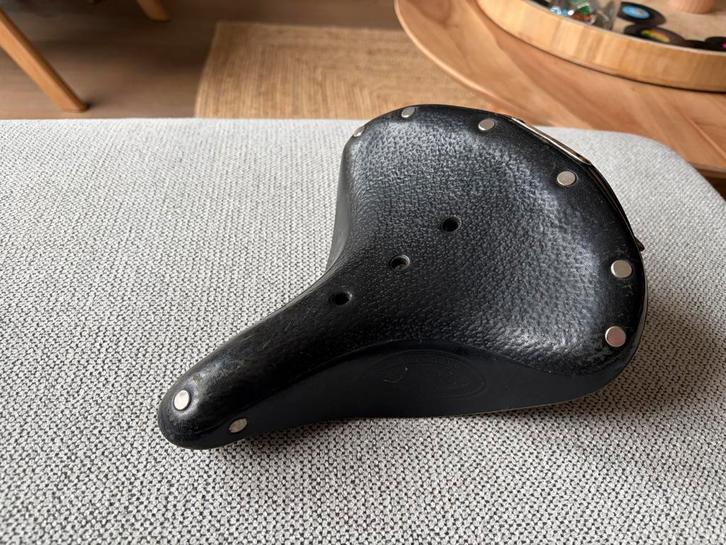 Brooks B67s dames fietszadel, zwart leer, Fietsen en Brommers, Fietsonderdelen, Gebruikt, Zadel, Leer, Stadsfiets, Ophalen of Verzenden