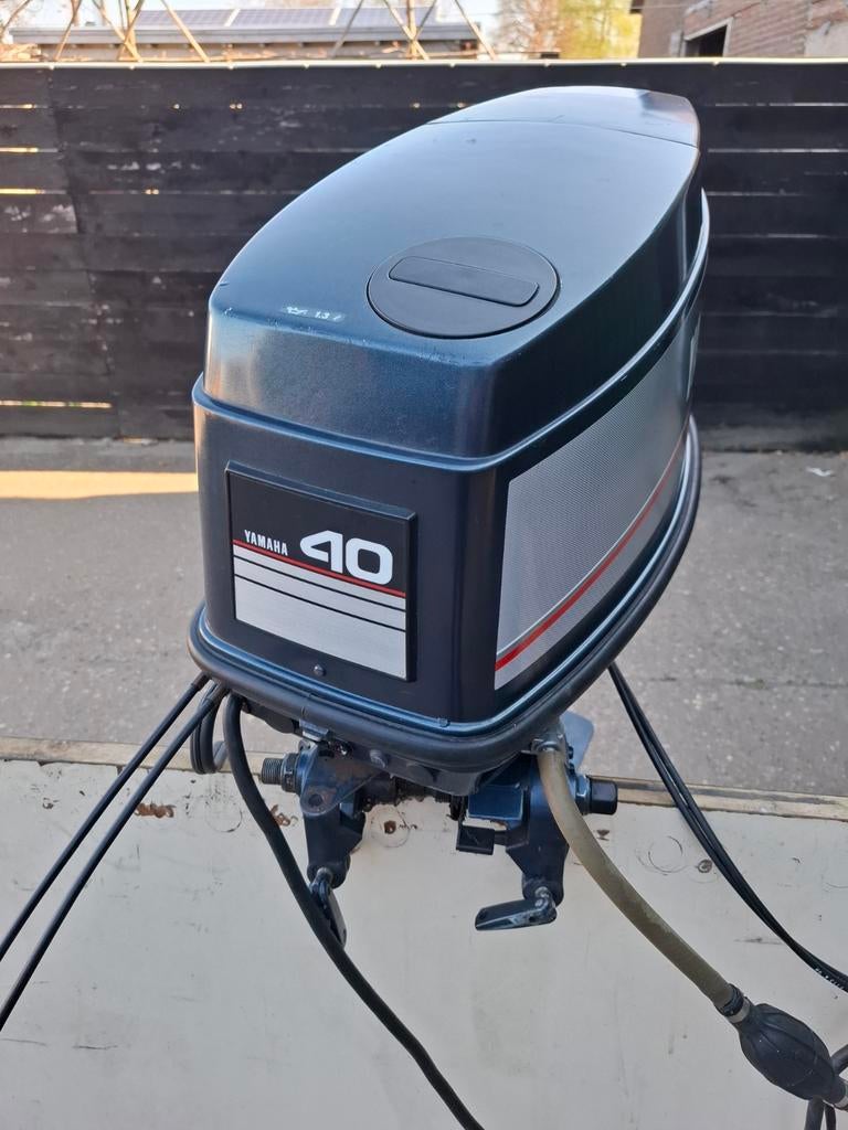 40 pk Yamaha 2-takt langstaart met elektrische start en a.b., Watersport en Boten, Ophalen, Gebruikt, Motor en Techniek, Motorboot