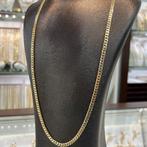 14k gouden ketting massief cuban gourmet schakel, Ophalen of Verzenden, Zo goed als nieuw, Goud