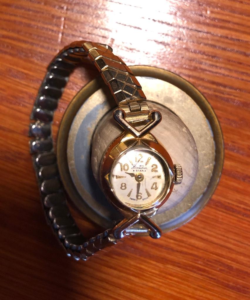 Vintage dameshorloges Bentima Star en Tenax, Sieraden, Tassen en Uiterlijk, Horloges | Antiek, Overige merken, Staal, Polshorloge