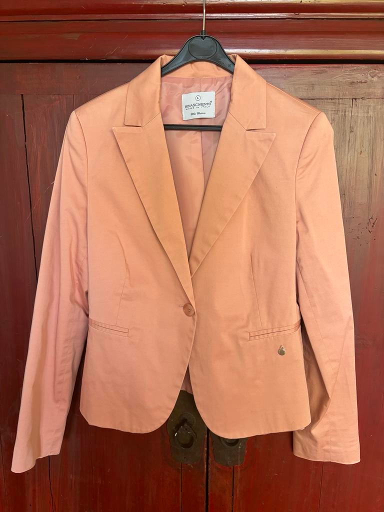 Zalmroze blazer Rinascimento maat L, Ophalen of Verzenden, Zo goed als nieuw, Maat 42/44 (L), Roze