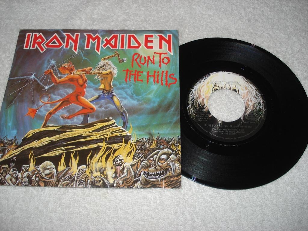Iron Maiden   Run To the Hills      1982  Mint   Orgineel, Fotohoes, Ophalen of Verzenden, Zo goed als nieuw, Rock en Metal
