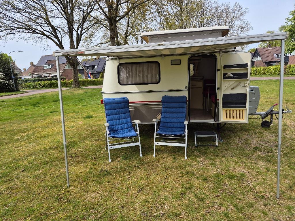 Mooie Eriba Pan Familia, Caravans en Kamperen, Luifel, Dwarsbed, Tot en met 3, Particulier