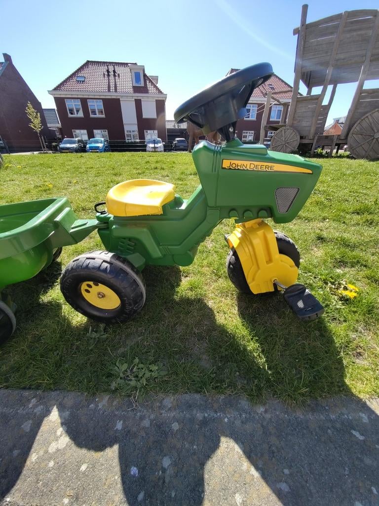 Rolly Toys Traptrekker John Deere met aanhanger, Kinderen en Baby's, Speelgoed | Buiten | Skelters, Ophalen, Gebruikt, Overige merken