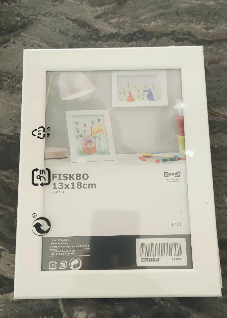 Fotolijsten wit 13x18 cm Ikea, Ophalen of Verzenden, Nieuw