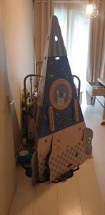 Kartonnen raket hutje, Ophalen