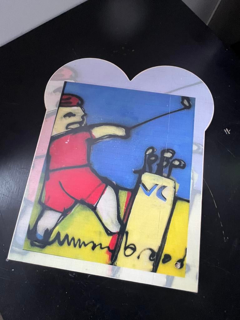 Herman Brood plank en klokken, Ophalen of Verzenden