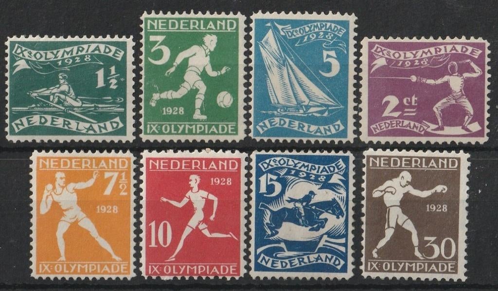 Nederland 1928 Olympiadezegels MNH, Postzegels en Munten, Ophalen of Verzenden, T/m 1940, Postfris