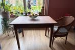 Vintage uitschuifbare tafel  Meubelfabriek Bearda Leeuwarden, Huis en Inrichting, Tafels | Eettafels, Ophalen, Gebruikt, Vintage