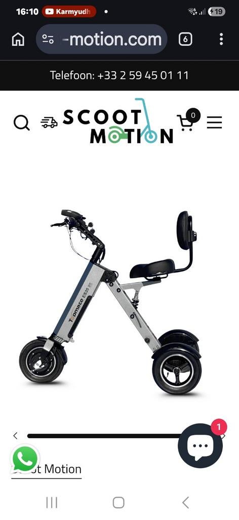 Es-35  Opvouwbare elektrische fiets  zie filmpje  YouTube, Ophalen of Verzenden, Nieuw, 20 inch of meer