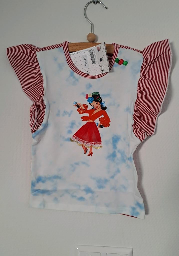 Mim-Pi Meisjes T-shirt Maat 104 - Nieuw met Vrolijke Print, Kinderen en Baby's, Kinderkleding | Maat 104, Meisje, Nieuw, Ophalen of Verzenden