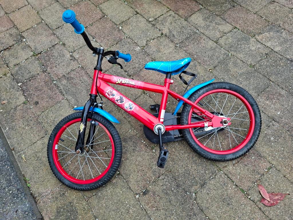 Stoere 16 inch Spiderman kinderfiets, Ophalen, Gebruikt, 16 tot 20 inch, Spiderman