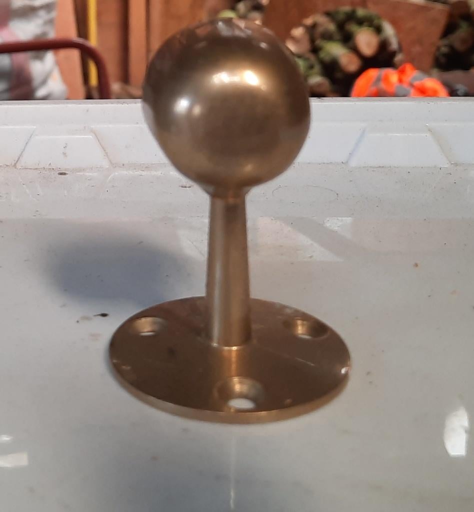 Eindsteun, messing., Ophalen, Gebruikt, Minder dan 50 cm, Minder dan 100 cm
