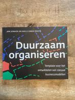 Duurzaam organiseren - Jan Jonker en Niels Faber, Ophalen, Beta, Zo goed als nieuw, HBO