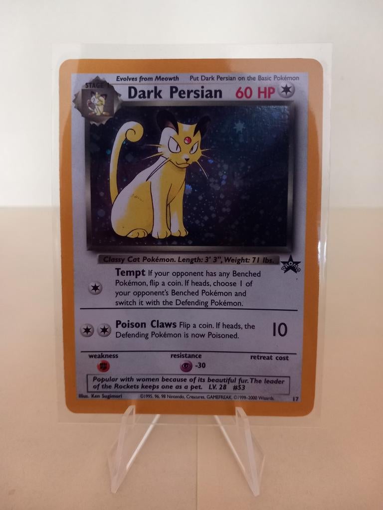 Pokemon| Dark Persian #17 - Holo - Promo, Ophalen of Verzenden, Gebruikt, Losse kaart, Foil