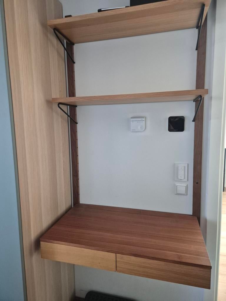 Mooi houten design bureau met lades, Huis en Inrichting, Bureaus, Ophalen, Gebruikt