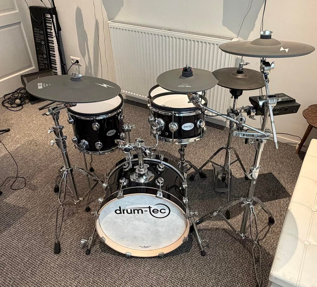 Drum-Tec Jam 3 met Diabolo Pro Snare en vele extra’s!, Ophalen, Zo goed als nieuw, Overige merken, Elektronisch