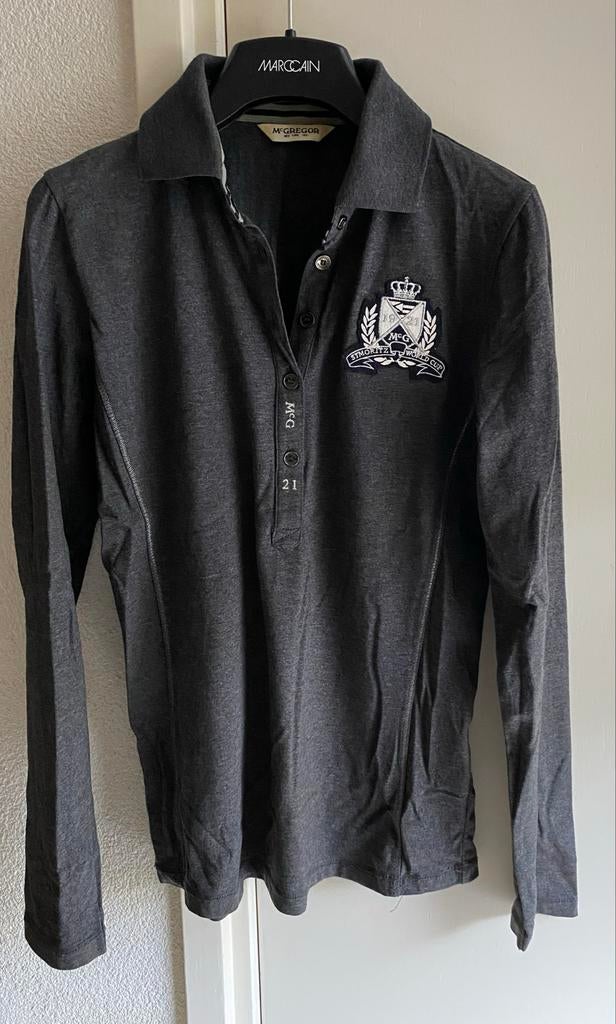 McGregor Polo Trui Midden Grijs Katoen Maat S, Verzenden, Nieuw, Maat 36 (S), Grijs