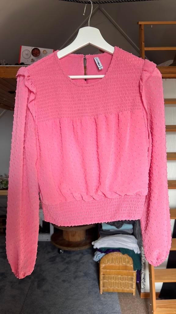 Roze dames shirt, Ophalen, Zo goed als nieuw, Lange mouw, Roze