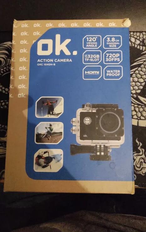 OK. OXC 1040H-B Action Camera, Audio, Tv en Foto, Actiecamera's, Ophalen, Nieuw, Overige merken
