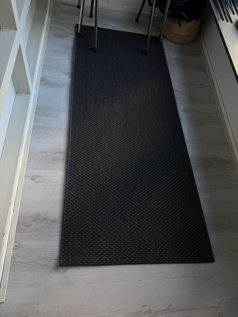 Outdoor Rug Ikea Morum Dark Grey / Black, Huis en Inrichting, Stoffering | Tapijten en Kleden, Ophalen, Zo goed als nieuw, Rechthoekig